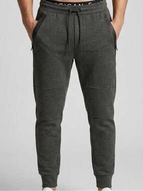 American Eagle Tech Fleece Joggers Charcoal Zip Pocket Men’s Medium